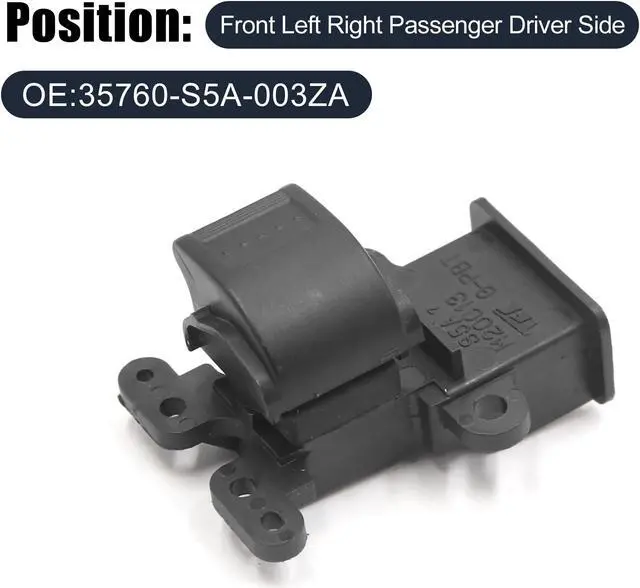 Alt view image 2 of 3 - 35760-S5A-003ZA Passenger Right Power Window Master Switch for Honda Civic 01-05