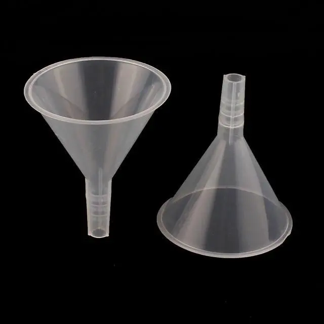 Main image of 5pcs 6cm Mouth Dia Household Lab Liquid Water Oil Plastic Funnel Transfer Tool