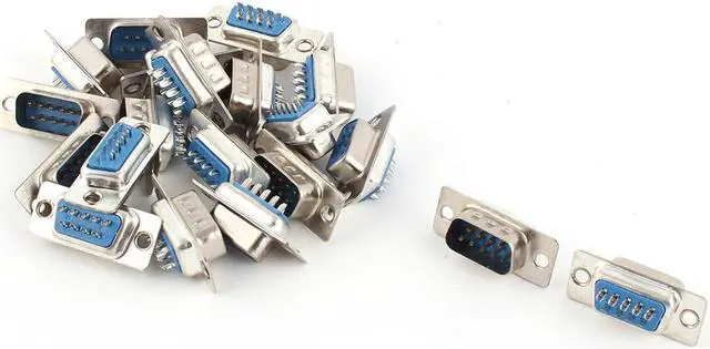 Main image of 10 Pairs DB9 9-Pin Male Female Gender Plug Computer VGA Cable Connectors Adapter