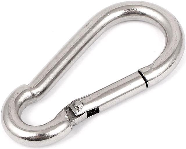D Ring Key Chain Clip Snap Hook Carabiner Camping Keyring 5mm Thickness 