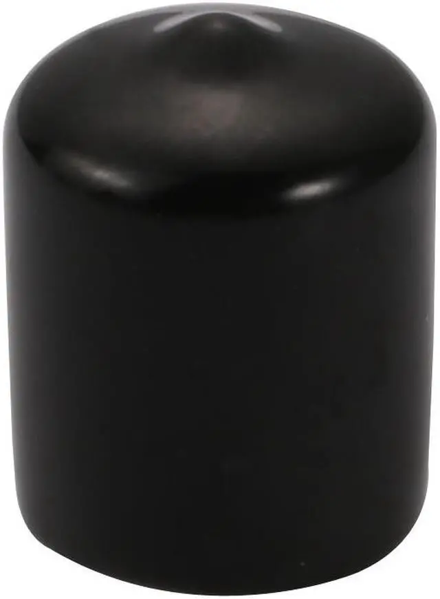 Alt view image 4 of 4 - 5Pcs 19mm Inner Dia Flexible Vinyl End Cap Screw Thread Protector Black