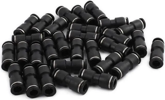 Main image of 30Pcs Pneumatic Air 2 Way Quick Fitting Straight Push In Connector 8mm Tube Hose