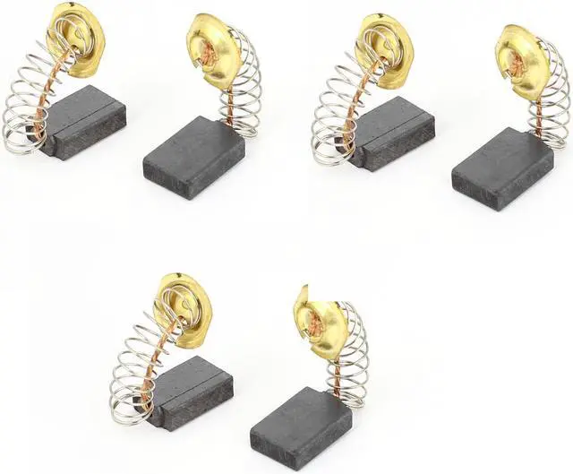 Main image of Power Tool Motor Spring Loaded Carbon Brushes 3 Pair 17mm x 10mm x 5mm