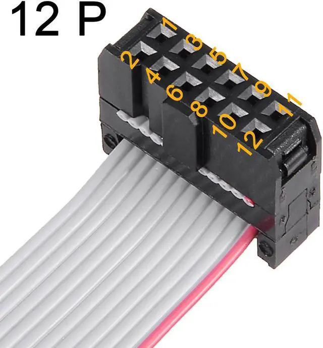 Alt view image 7 of 7 - IDC 12 Pins Connector Flat Ribbon Cable Female Connector Length 30cm 2.54mm Pitch,5pcs
