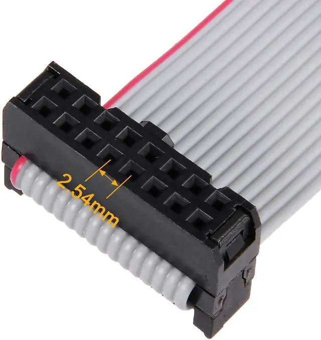 Alt view image 4 of 5 - IDC 16 Pins Connector Flat Ribbon Cable Female Connector Length 30cm 2.54mm Pitch,5pcs