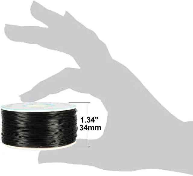 Alt view image 3 of 4 - 1000.7FT Breadboard Wrapping Wire PCB Solder Coated Tin Cable Black