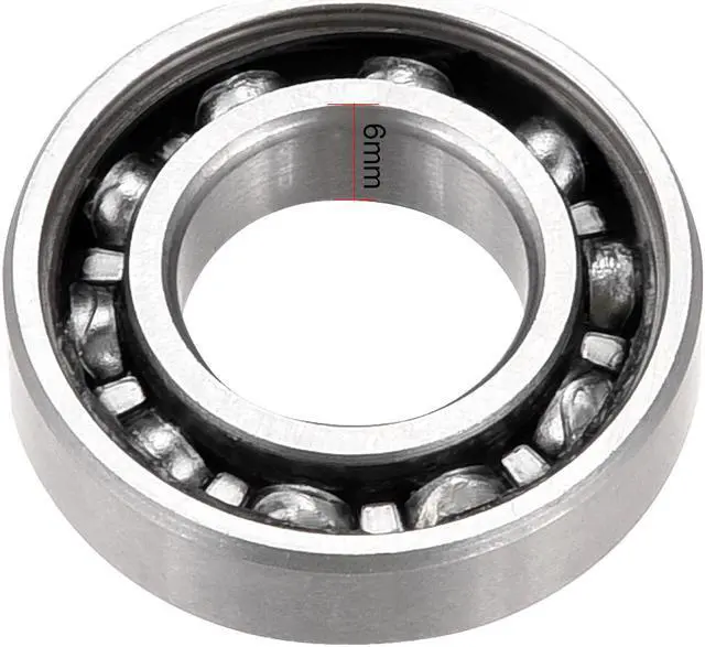 Alt view image 3 of 4 - 5pcs 12x24x6mm Chrome Steel Deep Groove Ball Bearing 6901Z Single Shield