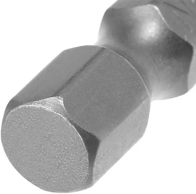 Alt view image 4 of 4 - 10pcs 50mm 1/4" Hex Shank SL3 Magnetic Slotted Head Screwdriver Bits S2