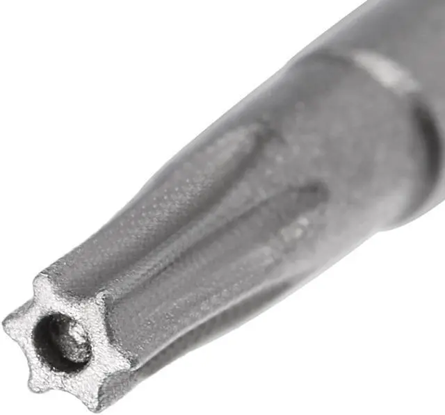 Alt view image 3 of 5 - 10 Pcs 1/4" Hex Shank T8 Magnetic Security Torx Screwdriver Bits 150mm Length