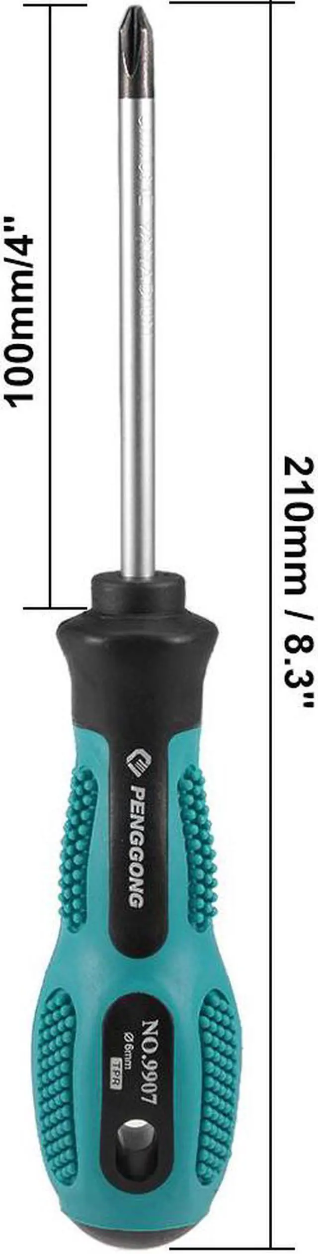 Alt view image 3 of 4 - #2 Phillips Screwdriver 4 Inch Round Shaft Non Slip Comfortable Handle