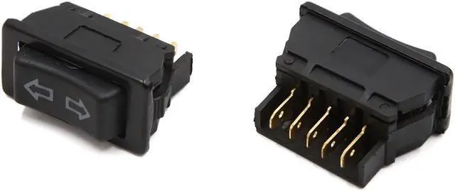 Alt view image 3 of 3 - 3pcs Universal Black 5 Pins Car Power Window Door Electric Switch Control Button