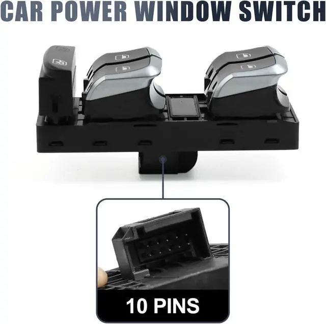 Alt view image 4 of 4 - Car Window Lifter Electrical Control Switch for Audi A4 S4 A5 Q5 S5 B8 8KD959851 8KD959851D