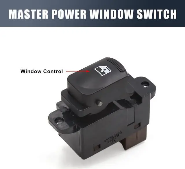 Alt view image 3 of 3 - Car Passenger Side Power Window Switch 93580-1E001 for 2007-2010 Hyundai Accent