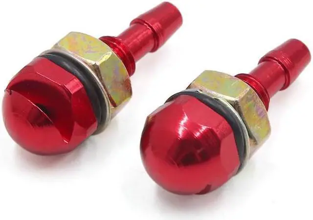 Alt view image 2 of 2 - 2Pcs Red Metal Car Auto Front Windshield Wiper Washer Nozzle Spray Cleaner