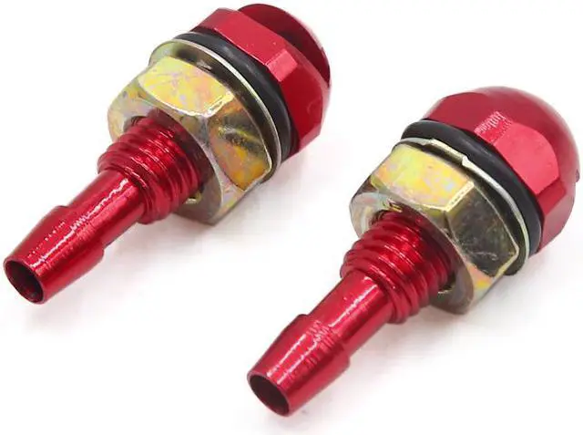 Main image of 2Pcs Red Metal Car Auto Front Windshield Wiper Washer Nozzle Spray Cleaner
