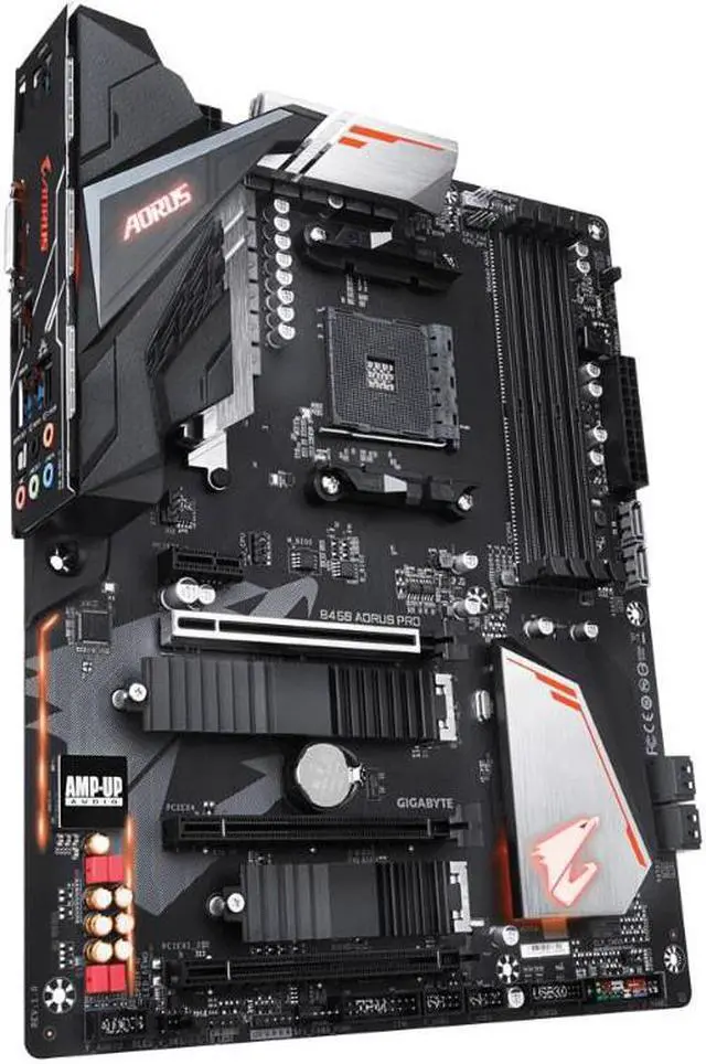 Alt view image 3 of 12 - Gigabyte AMD B450 AORUS PRO Socket AM4 DDR4 ATX Motherboard (B450 Aorus Pro)