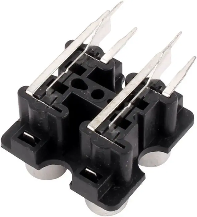 Alt view image 2 of 2 - Panel Mount Stereo Audio Video Jack AV Socket 4 Position RCA Female Connector