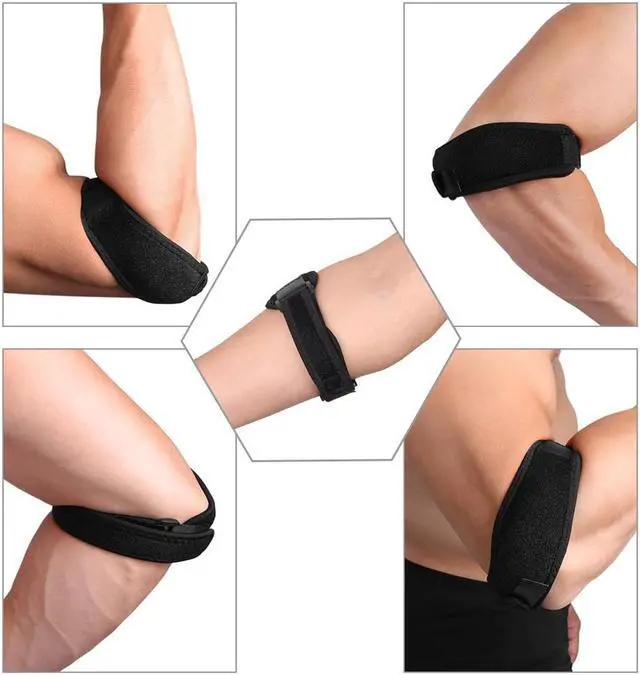 Alt view image 4 of 7 - APTOCO Authorized Sports Tennis Forearm Elbow Brace Support Band w/ Compression Pad