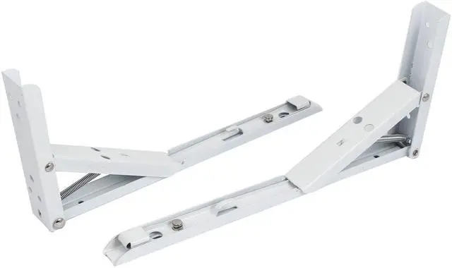 Main image of 2pcs 90 Degree Projector Wall Mount Folding Support Shelf Bracket 12" x 5"