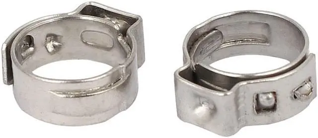 Alt view image 2 of 2 - 8.3mm-10mm 304 Stainless Steel Adjustable Cable Pipe Tight Hose Clamps 10pcs