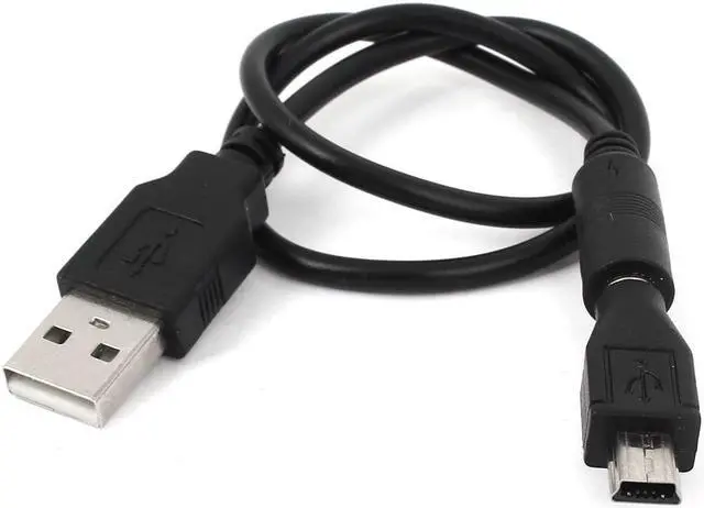 Main image of Unique Bargains 41cm USB Male to 2.5mm DC Female Cable + Mini USB to DC Plug Adapter 2 Sets