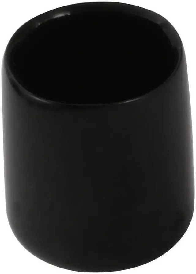 Alt view image 3 of 4 - 5Pcs 19mm Inner Dia Flexible Vinyl End Cap Screw Thread Protector Black