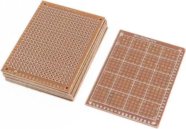 Main image of 8pcs 5x7cm Single Sided Prototype Universal PCB Board Strip Board Breadboard