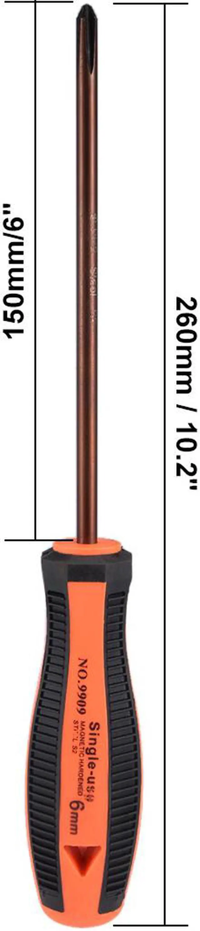 Alt view image 3 of 4 - #2(PH2) Phillips Screwdriver 6 Inch Round Shaft Magnetic