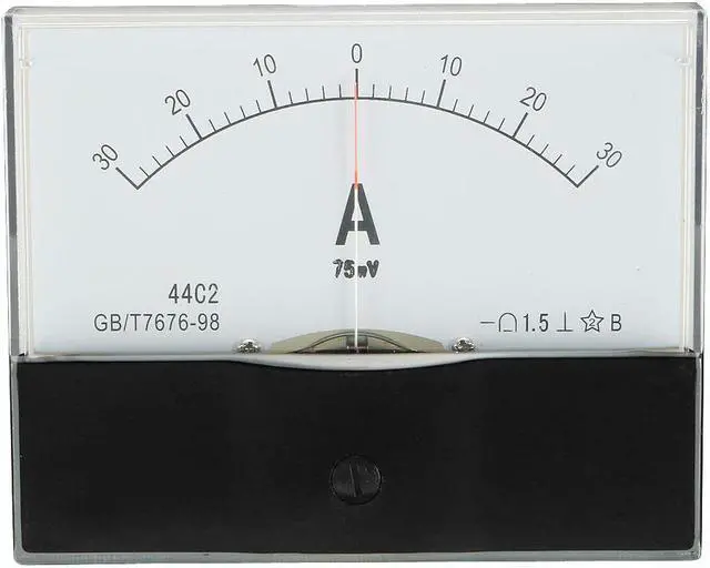 Main image of 44C2-A Class 1.5 Accuracy DC 0-30A Analog Panel Meter Ammeter Amperemeter