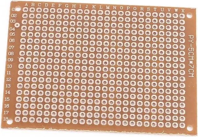 Alt view image 3 of 3 - 8pcs 5x7cm Single Sided Prototype Universal PCB Board Strip Board Breadboard