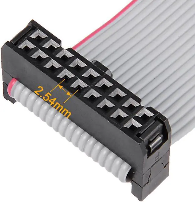 Alt view image 4 of 5 - IDC 18 Pins Connector Flat Ribbon Cable Female Connector 30cm 2.54mm Pitch,5pcs