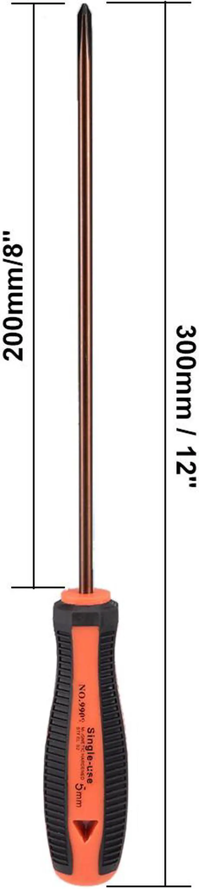 Alt view image 3 of 7 - 8.5mm Slotted Impact Screwdriver, 8-Inch Keystone Demolition Driver Magnetic