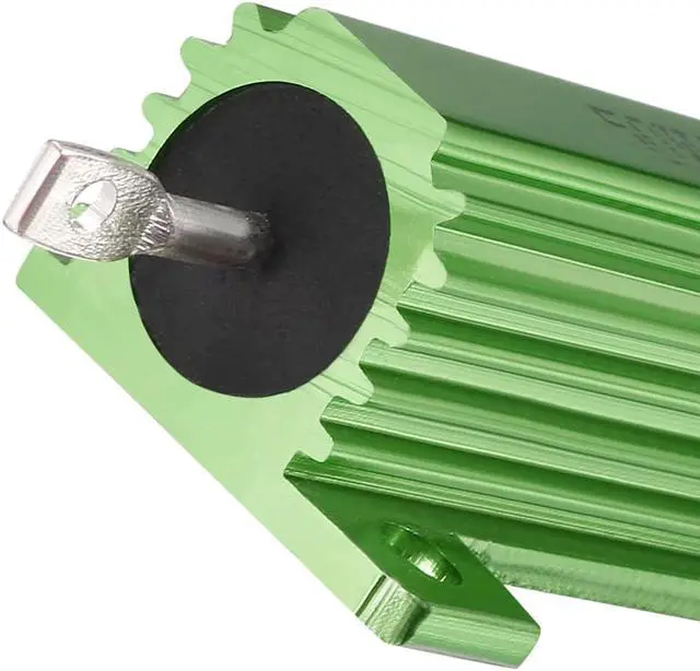 Alt view image 4 of 4 - Unique Bargains 50W 1.5k Ohm Aluminium Housing Chassis Mount Wirewound Power Resistor Green 1pcs