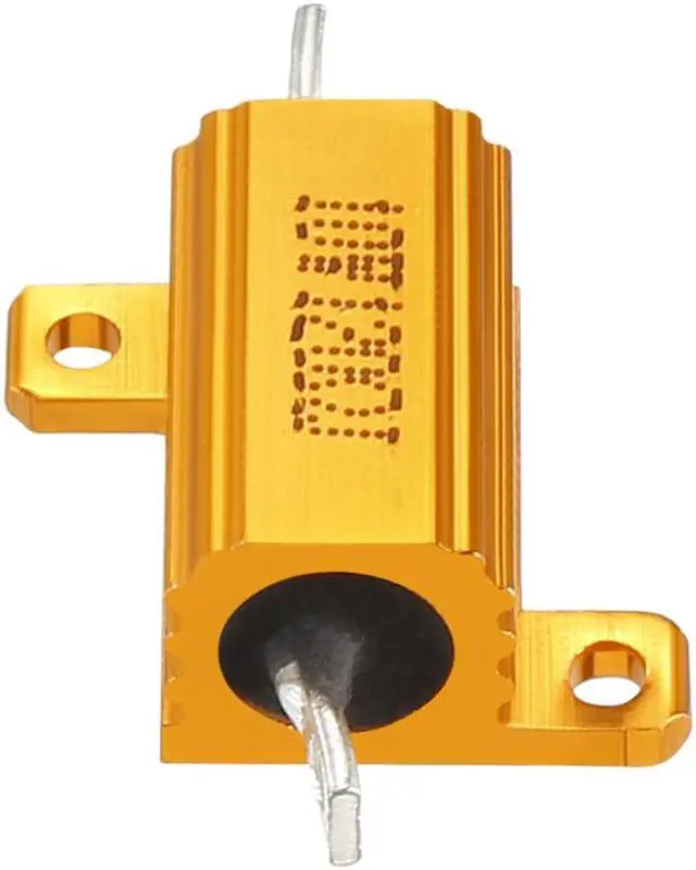 Alt view image 2 of 4 - Unique Bargains Aluminum Case Resistor 10W 120 Ohm Wirewound for LED Converter Rod Post 10W120RJ