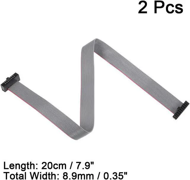 Alt view image 2 of 5 - IDC 14 Pins Connector Flat Ribbon Cable Female Connector 20cm 1.27mm Pitch,2pcs