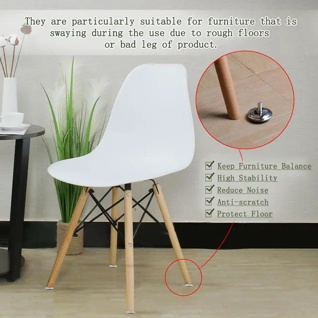 Alt view image 6 of 7 - M8 x 20 x 50mm Leveling Feet Adjustable Leveler Pad for Furniture Desk Leg 8pcs