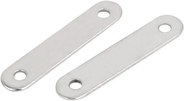 Alt view image 3 of 3 - 38mm x 8mm Flat Joining Corner Brace Brackets Mending Repair Plates 50PCS