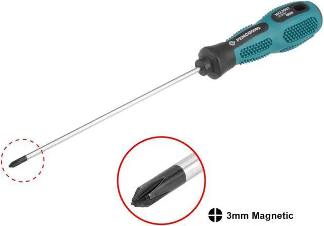 Alt view image 2 of 4 - #0 Phillips Screwdriver 5 Inch Round Shaft Non Slip Comfortable Handle