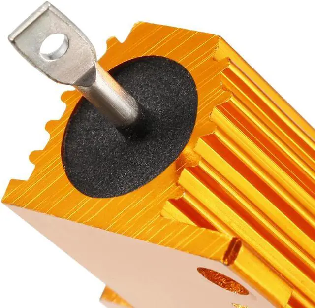 Alt view image 4 of 4 - Unique Bargains 25W 12 Ohm Aluminium Housing Chassis Mount Wirewound Power Resistors Gold 1pcs