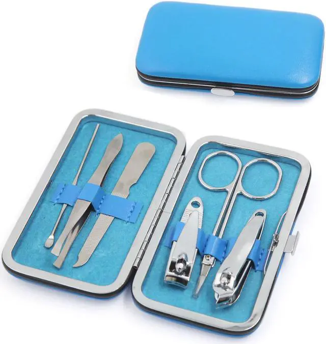 Alt view image 2 of 4 - 6pcs Manicure Pedicure Nail Clipper Set Earpick Eyebrow Tweezer Grooming Kit