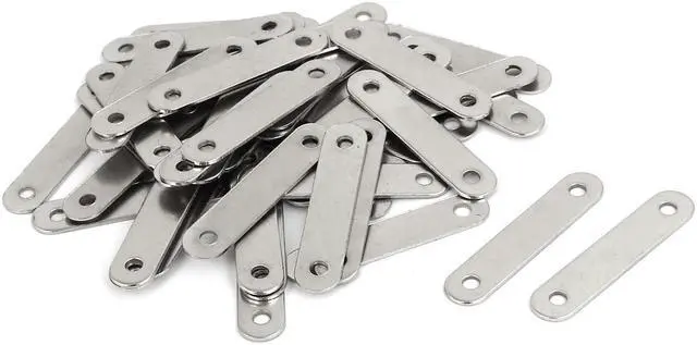 Main image of 38mm x 8mm Flat Joining Corner Brace Brackets Mending Repair Plates 50PCS