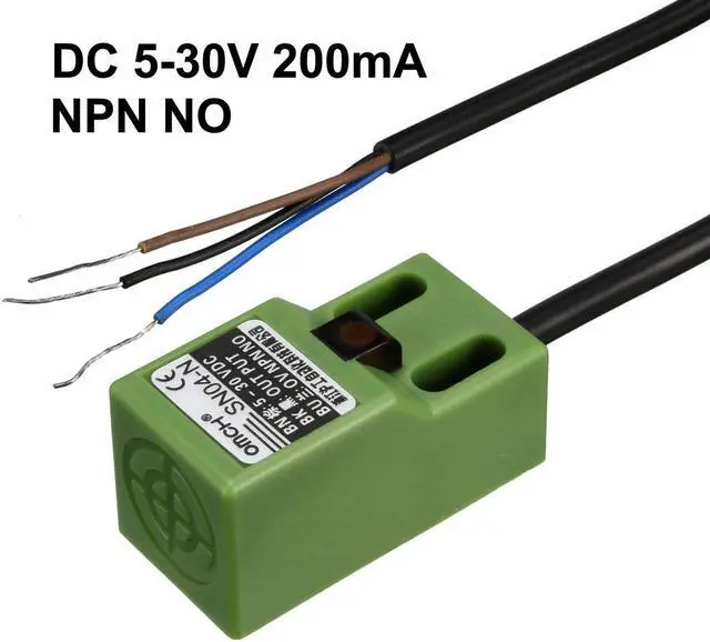 Alt view image 2 of 4 - Unique Bargains 4mm Inductive Proximity Sensor Switch NPN NO DC 5-30V 200mA 3-wire SN04-N
