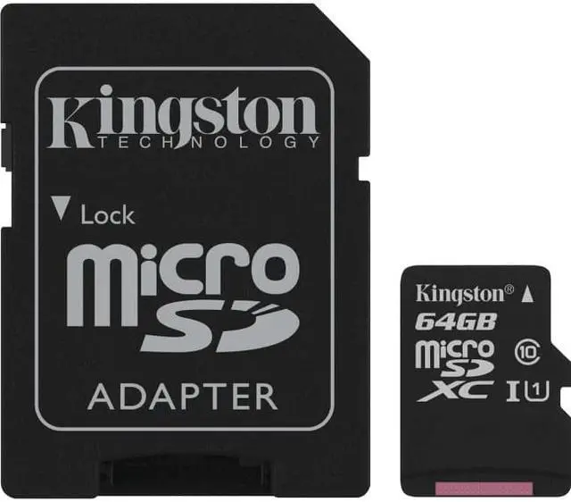 Alt view image 8 of 16 - Kingston Canvas Select 64GB microSDHC Class 10 UHS-I 80MB/s Flash Memory Card