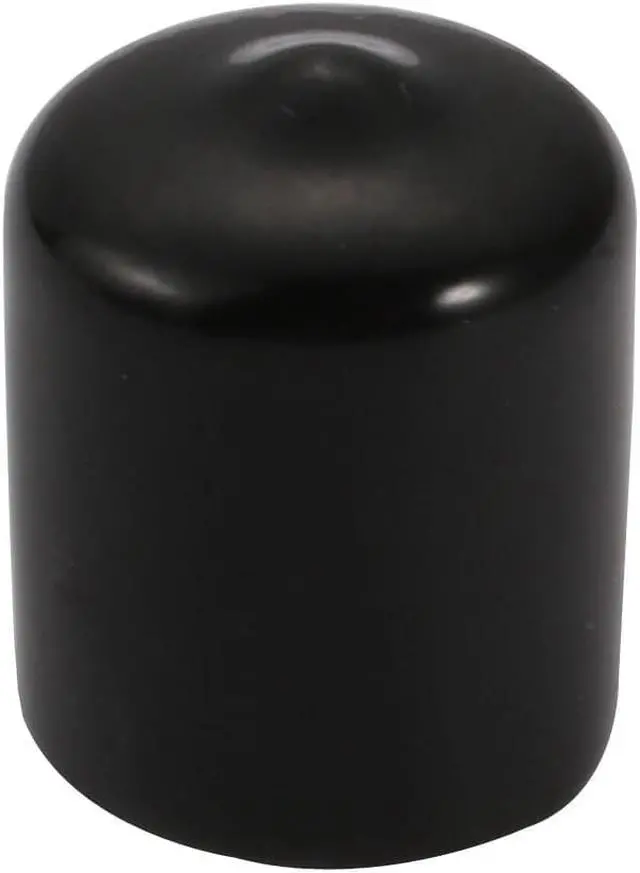 Alt view image 3 of 4 - 30Pcs 16mm Inner Dia Flexible Vinyl End Cap Screw Thread Protector Cover Black