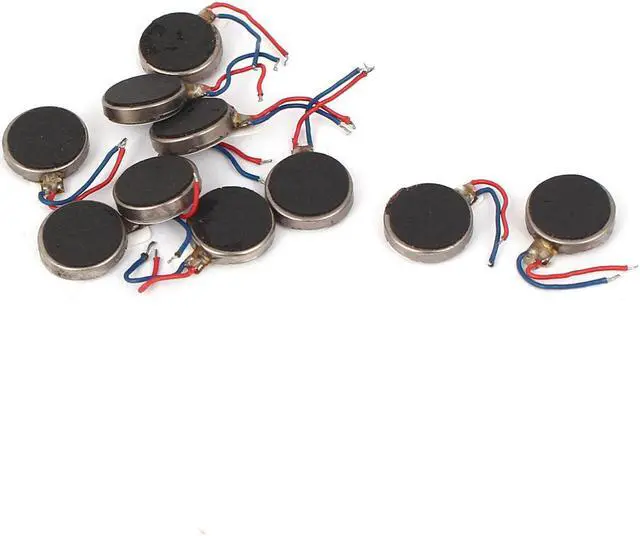 Main image of a16011800ux1186 DC 3V 12000RPM Two Wired 10mm x 3mm Coin Cell Phone Vibration Motor (Pack of 10)
