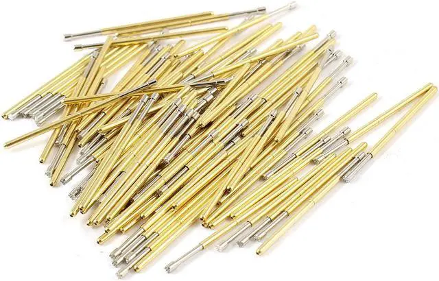 Main image of Unique Bargains 100 Pcs P100-H2 1.5mm 9-Point Plum Tip Spring PCB ICT Testing Contact Probes Pin