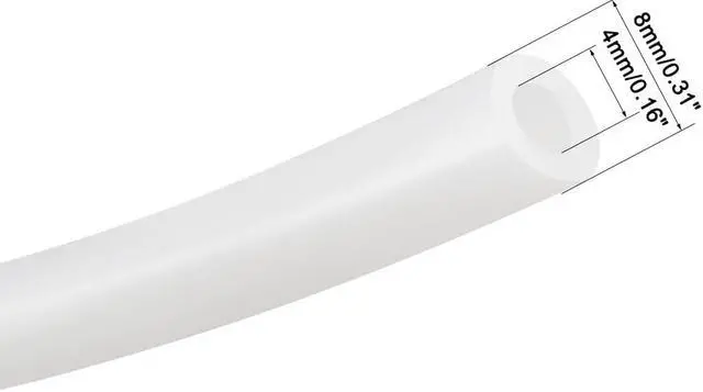 Main image of 4mm x 8mm High Temp Resistant Flexible Silicone Tube Hose Pipe 1M Length