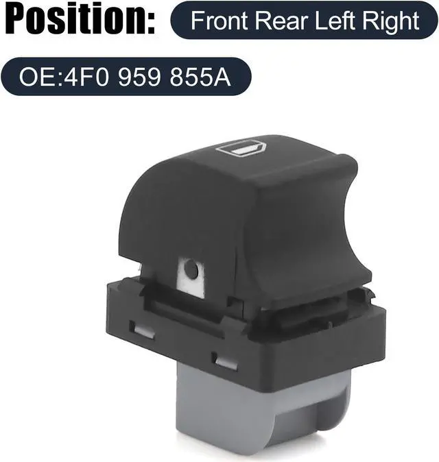 Alt view image 2 of 4 - Passenger Side Power Window Master Switch for 2005-2011 Audi A6 S6 4F0 959 855 A