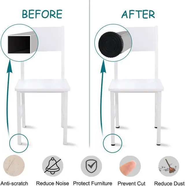 Alt view image 4 of 7 - Adjustable Leveling Feet 25 x 25mm Square Tube Inserts Furniture Glide 4 Sets