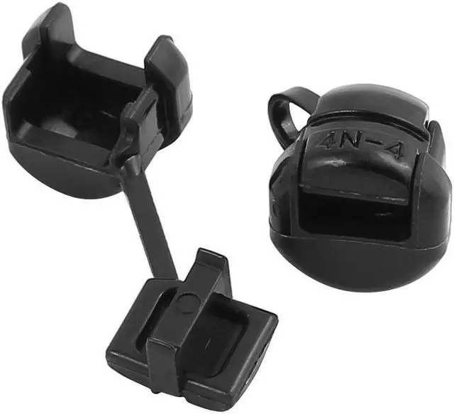 Alt view image 2 of 2 - 20Pcs 4N-4 Round Cable Wire Strain Relief Bush Grommet 11.5mm Diameter Black